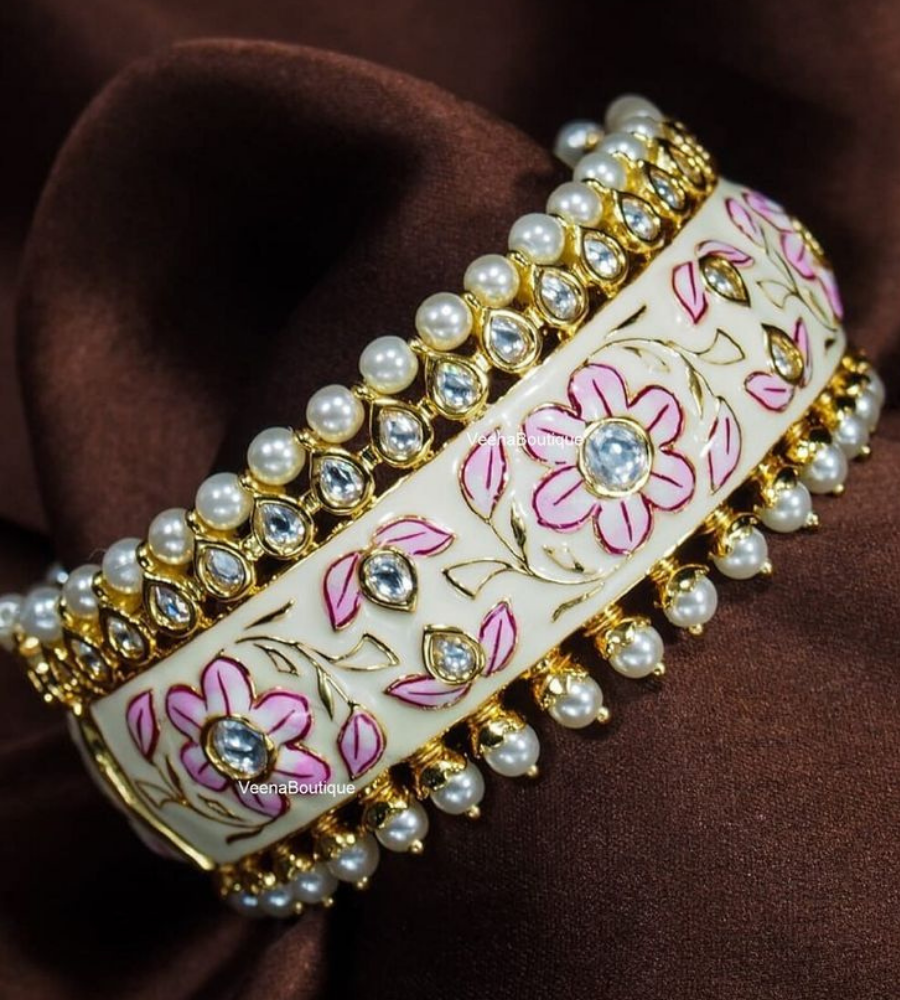 Gold-Kundan-Meena-kada